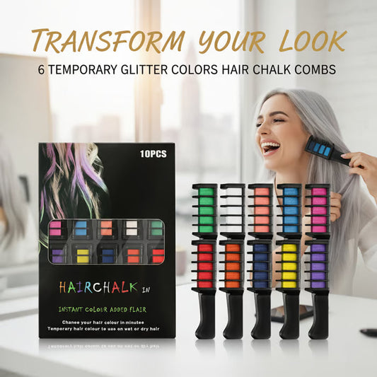 Festive Fun Hair Chalk Combs🪮