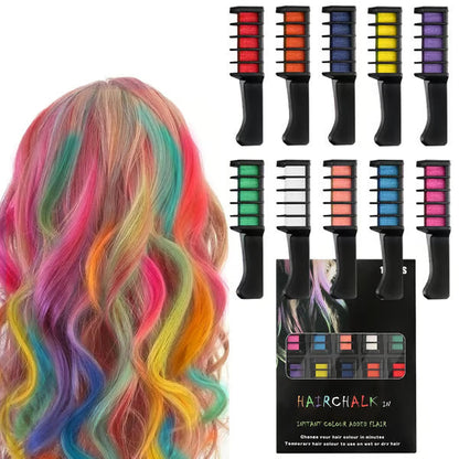 Festive Fun Hair Chalk Combs🪮