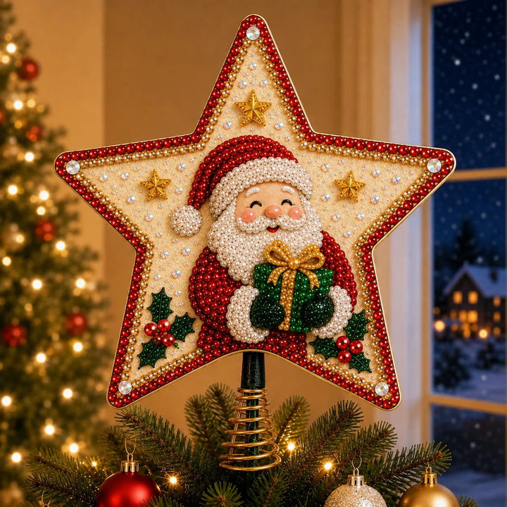 Santa tree topper