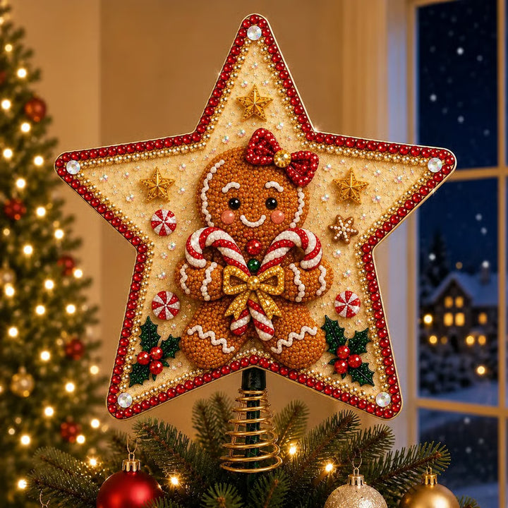 Gingerbread tree topper