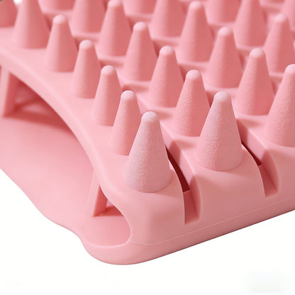 Ergonomic Elastic Silicone Scalp Massager and Shampoo Brush