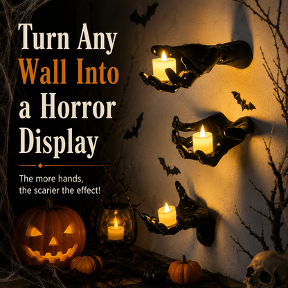 👻Gothic Hand Wall Candle Holders – 🎃Halloween Decor