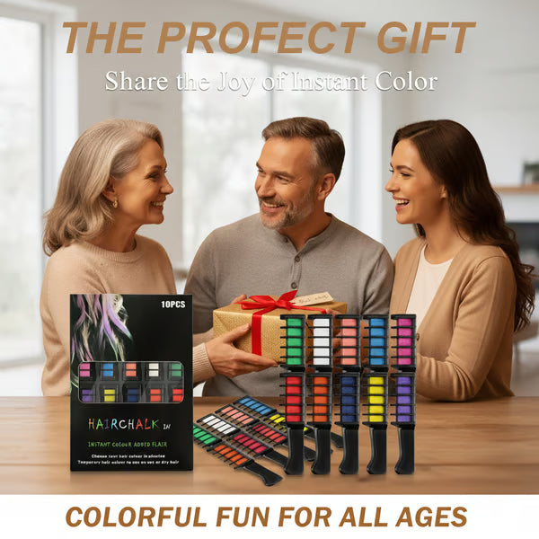 Festive Fun Hair Chalk Combs🪮