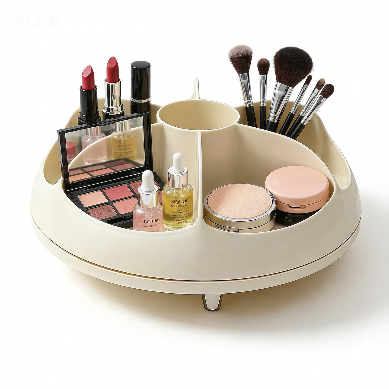 360-Degree Rotating Minimalist Cosmetic Organizer