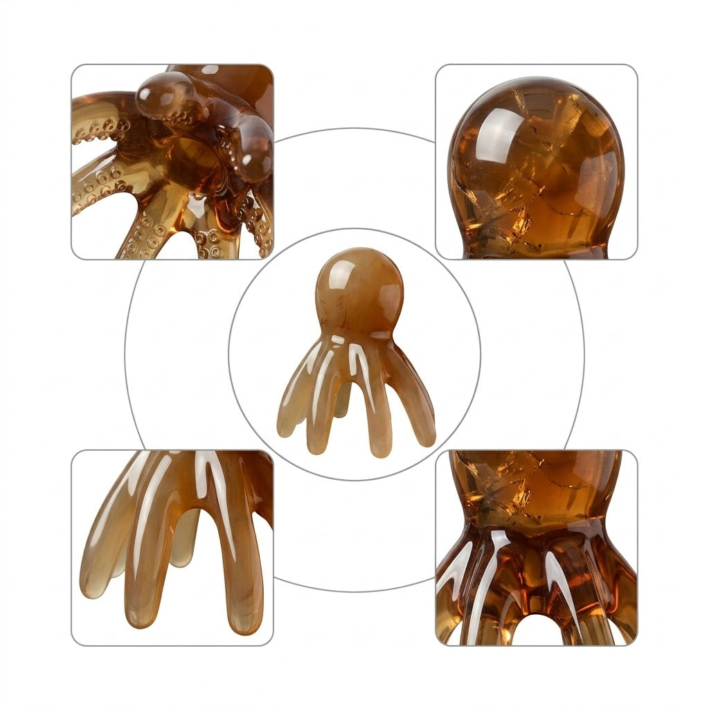 Professional Octopus Scalp Meridian Massage Comb