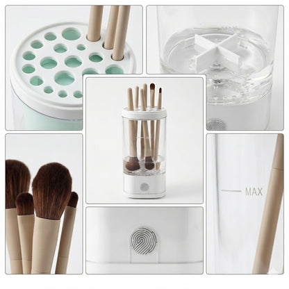Professional Automatic Electric Makeup Brush Cleaner and Storage Organizer