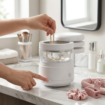 Professional 360° High-Frequency Portable Ultrasonic Jewelry Cleaner